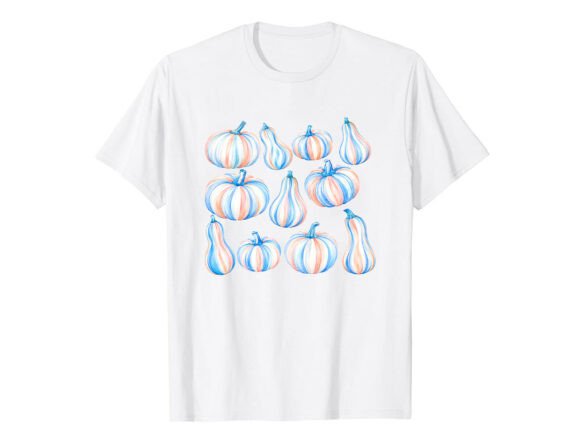 Cute Pastel Pumpkins Fall T-Shirt Review