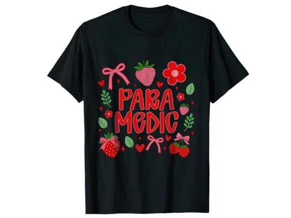 Cute Strawberry Paramedic T-Shirt