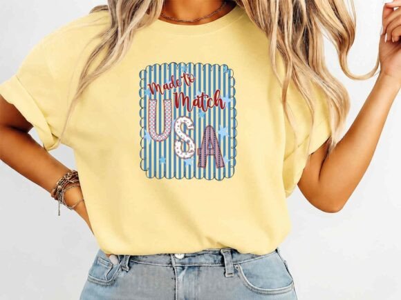Made to Match Usa Coquette T-Shirt