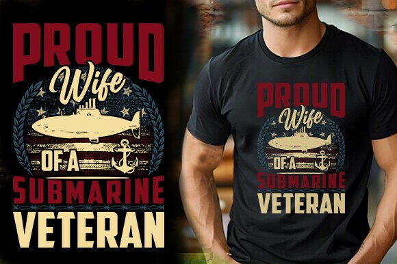 Proud Wife of a Submarine Veteran T-Shirt Review
